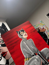 Load image into Gallery viewer, Cat Gotham sky canvas
